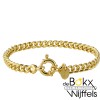 armband geelgoud met zilveren kern groot slot 18,5cm 5.5mm - 58414 armband geelgoud met zilveren kern groot slot 18,5cm 5.5mm - 58414