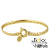 armband geelgoud met zilveren kern groot slot 19cm 4.5mm - 58415 armband geelgoud met zilveren kern groot slot 19cm 4.5mm - 58415