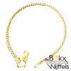 armband geelgoud met zilveren kern groot slot 19cm 4.5mm - 58415 armband geelgoud met zilveren kern groot slot 19cm 4.5mm - 58415