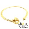 armband geelgoud met zilveren kern groot slot 19cm 4.5mm - 58415 armband geelgoud met zilveren kern groot slot 19cm 4.5mm - 58415