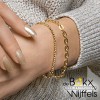 armband geelgoud met zilveren kern 19cm 5mm - 58416 armband geelgoud met zilveren kern 19cm 5mm - 58416