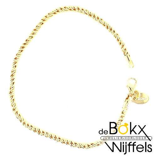 armband geelgoud met zilveren kern 19cm 2.8mm - 58417 armband geelgoud met zilveren kern 19cm 2.8mm - 58417