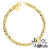 Armband geelgoud met zilveren kern 19cm 4.7mm - 58418 Armband geelgoud met zilveren kern 19cm 4.7mm - 58418