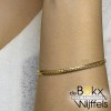Armband geelgoud met zilveren kern 19cm 4.7mm - 58418 Armband geelgoud met zilveren kern 19cm 4.7mm - 58418