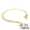 Armband geelgoud met zilveren kern 19cm 4.7mm - 58418 Armband geelgoud met zilveren kern 19cm 4.7mm - 58418