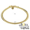 Armband geelgoud met zilveren kern 19cm 4.7mm - 58418 Armband geelgoud met zilveren kern 19cm 4.7mm - 58418