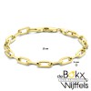 armband geelgoud met zilveren kern 19cm 5mm - 58419 armband geelgoud met zilveren kern 19cm 5mm - 58419