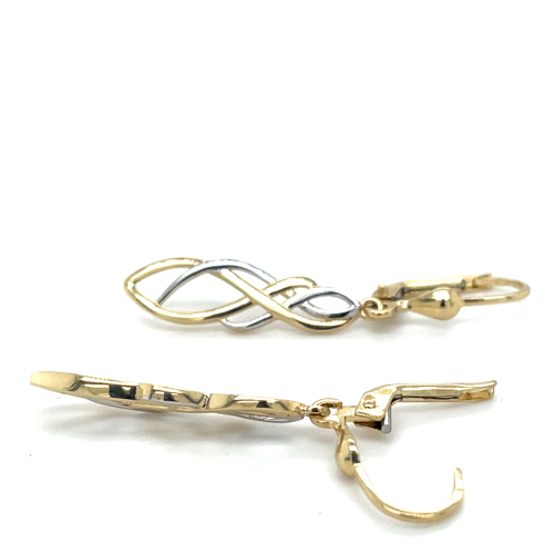 gouden lange oorhaken met fantasie langer eronder - 58399 gouden lange oorhaken met fantasie langer eronder - 58399