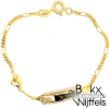 babyplaatarmbandje goud figaro met hartje 14cm - 58400 babyplaatarmbandje goud figaro met hartje 14cm - 58400