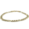Armband goud figaro 5mm 21cm massief - 58405