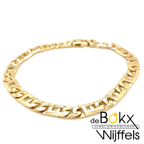 Armband fantasie 5.5mm 21cm massief - 58406 Armband fantasie 5.5mm 21cm massief - 58406