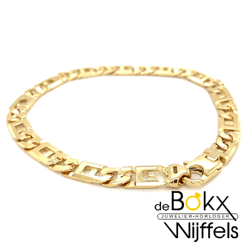 Armband fantasie 5.5mm 21cm massief - 58406 Armband fantasie 5.5mm 21cm massief - 58406
