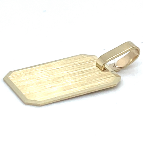 graveerplaatje rechthoekig geelgoud - 58422