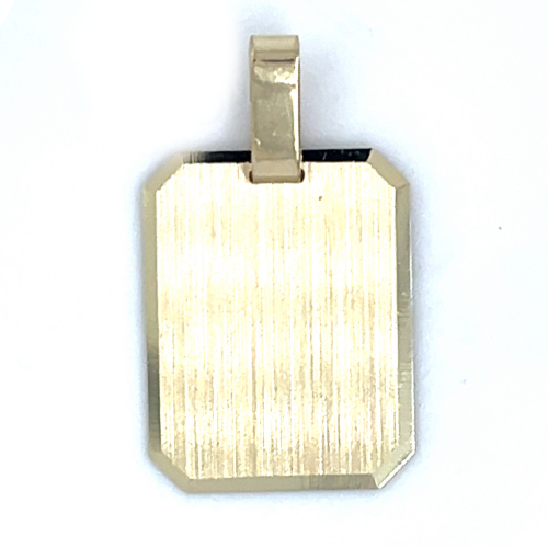 graveerplaatje rechthoekig geelgoud - 58422