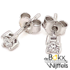 Witgouden oorknoppen met diamant 2x0.07ct - 58434 Witgouden oorknoppen met diamant 2x0.07ct - 58434