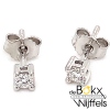 Witgouden oorknoppen met diamant 2x0.07ct - 58434 Witgouden oorknoppen met diamant 2x0.07ct - 58434