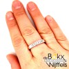 Ring zilver maat 63 met 7 zirkonia's - 58438