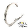 Zilveren bangel armband vlak met massieve band 5mm breed - 57719 Zilveren bangel armband vlak met massieve band 5mm breed - 57719