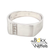 Witgouden heren ring met diamant maat 63 - 57746 Witgouden heren ring met diamant maat 63 - 57746