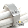 Witgouden heren ring met diamant maat 63 - 57746 Witgouden heren ring met diamant maat 63 - 57746