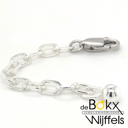 verlengketting zilver 6.5cm om sieraden langer te maken - 58577