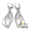 lange speelse oorhangers zilver 4,9 cm - 58587 lange speelse oorhangers zilver 4,9 cm - 58587