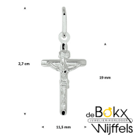 Kruisje zilver met corpus - 58599 Kruisje zilver met corpus - 58599