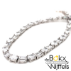 Zilveren choker ketting met heel veel zirkonia steenjtes - 57724 Zilveren choker ketting met heel veel zirkonia steenjtes - 57724
