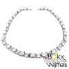 Zilveren choker ketting met heel veel zirkonia steenjtes - 57724 Zilveren choker ketting met heel veel zirkonia steenjtes - 57724