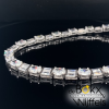 Zilveren choker ketting met heel veel zirkonia steenjtes - 57724 Zilveren choker ketting met heel veel zirkonia steenjtes - 57724