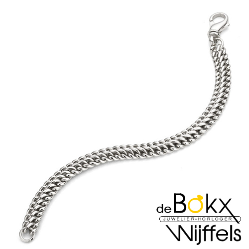 Zilveren armband Franse gourmet 20cm - 57729 Zilveren armband Franse gourmet 20cm - 57729