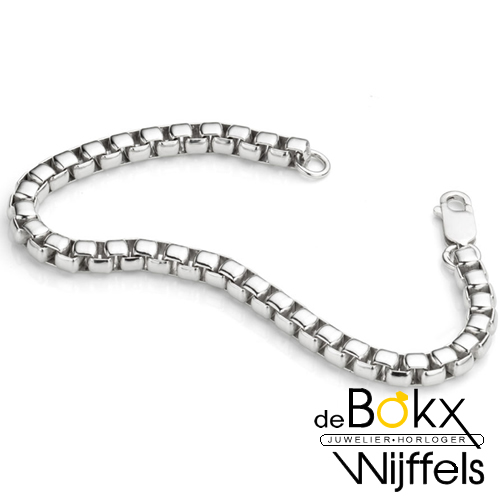 Zilveren venetiaanse armband 20cm - 57730 Zilveren venetiaanse armband 20cm - 57730