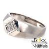 Witgouden ring met diamant maat 61 - 57747 Witgouden ring met diamant maat 61 - 57747