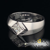 Witgouden ring met diamant maat 61 - 57747 Witgouden ring met diamant maat 61 - 57747