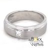 Witgouden ring met diamant maat 60 - 57748 Witgouden ring met diamant maat 60 - 57748