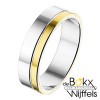 Amorio Trouwringen zilver met goud AL762 - 57799 Amorio Trouwringen zilver met goud AL762 - 57799