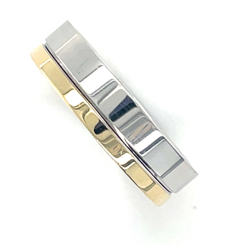 Amorio Trouwringen zilver met goud AL762 - 57799