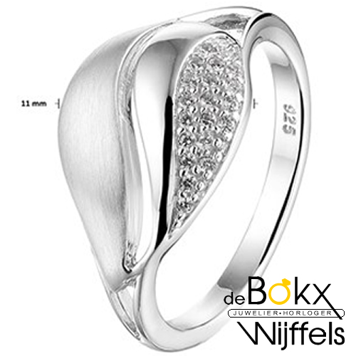 ring zilver met zirkonia maat 60 - 57838 ring zilver met zirkonia maat 60 - 57838