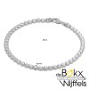 Zilver gerhodineerd tennisarmband 18cm 3mm - 57853 Zilver gerhodineerd tennisarmband 18cm 3mm - 57853