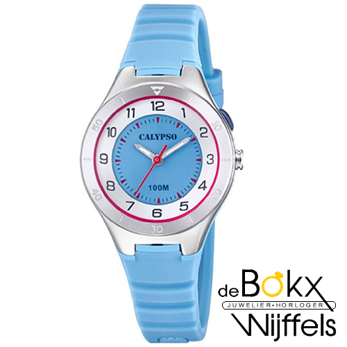 duidelijk horloge Calypso licht blauw K5800/1 - 57986 duidelijk horloge Calypso licht blauw K5800/1 - 57986