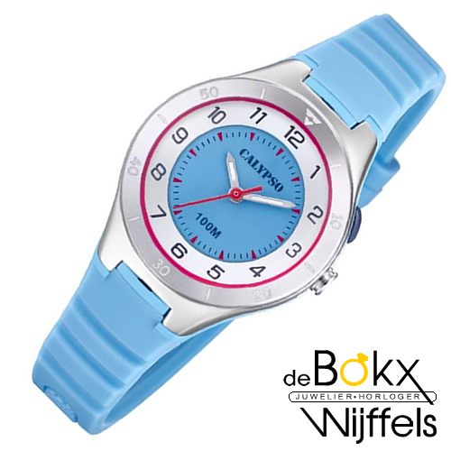 duidelijk horloge Calypso licht blauw K5800/1 - 57986 duidelijk horloge Calypso licht blauw K5800/1 - 57986