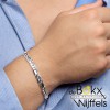 Zilveren armband 20cm arendsoog 7mm - 58025 Zilveren armband 20cm arendsoog 7mm - 58025