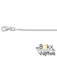 Wit gouden ketting gourmet 41-43-45cm 1.4mm - 58047 Wit gouden ketting gourmet 41-43-45cm 1.4mm - 58047