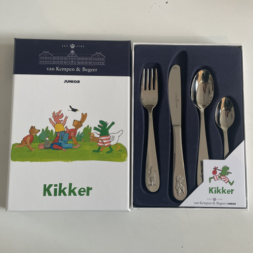 kinderbestek kikker 4delig Keltum junior - 58477 kinderbestek kikker 4delig Keltum junior - 58477