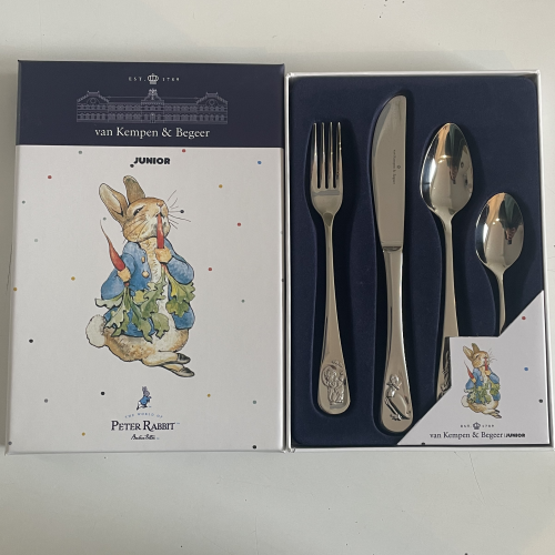 kinderbestek Beatrix potter 4delig Keltum junior pieter konijn - 58478 kinderbestek Beatrix potter 4delig Keltum junior pieter konijn - 58478