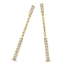 Elegante Diamanten gouden oorbellen - 58122