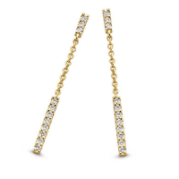 Elegante Diamanten gouden oorbellen - 58122 Elegante Diamanten gouden oorbellen - 58122