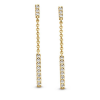Elegante Diamanten gouden oorbellen - 58122