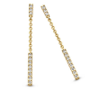 Elegante Diamanten gouden oorbellen - 58122