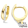 Klapoorringen zirkonia geel goud - 58139 Klapoorringen zirkonia geel goud - 58139